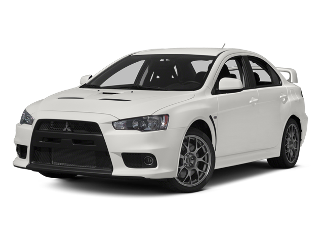2014 Mitsubishi Lancer Evolution MR in Silver — front three-quarter view