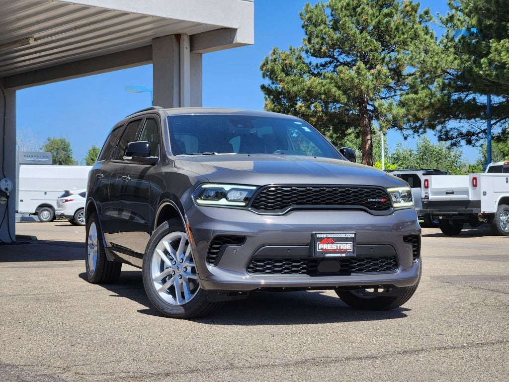 2026 Dodge Durango DURANGO GT PLUS AWD in Vapor Gray Exterior Paint — front three-quarter view