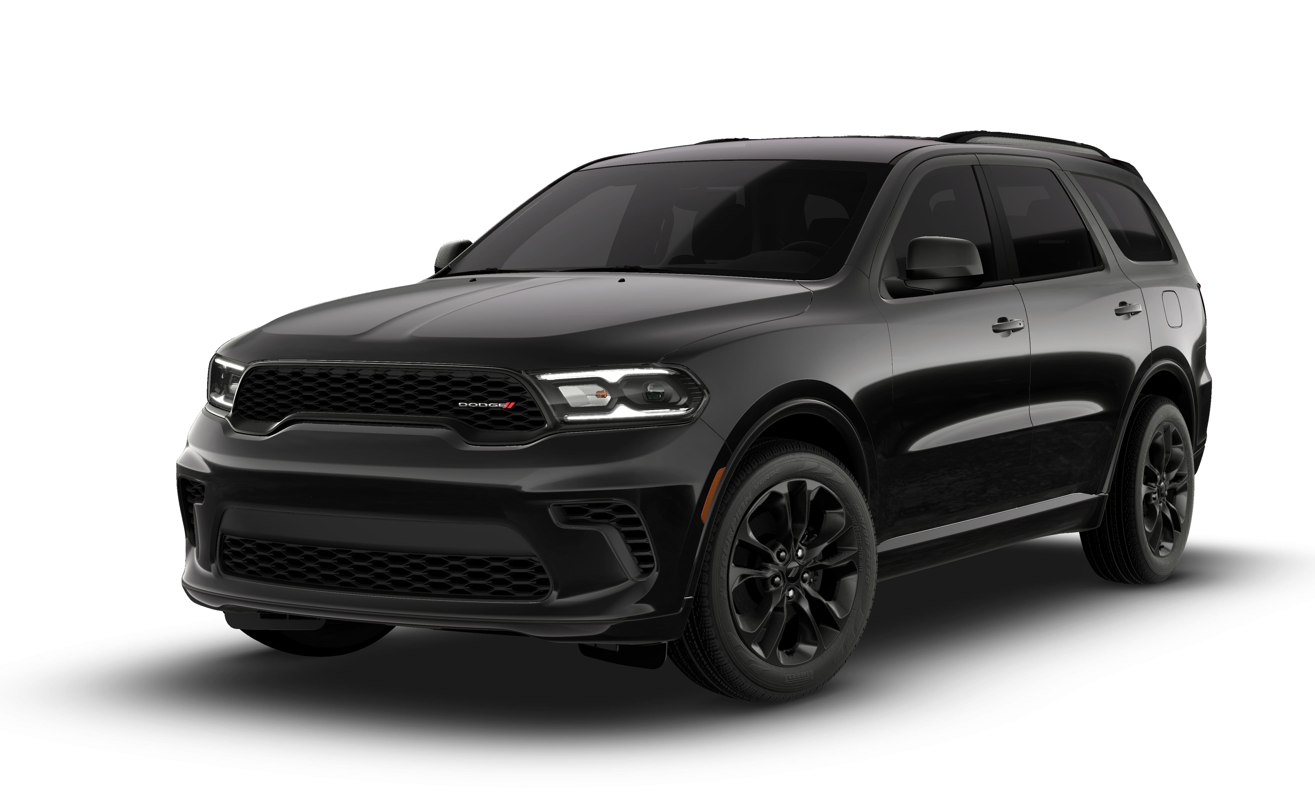 2026 Dodge Durango DURANGO GT AWD in Diamond Black Clear-Coat Exterior Paint — front three-quarter view