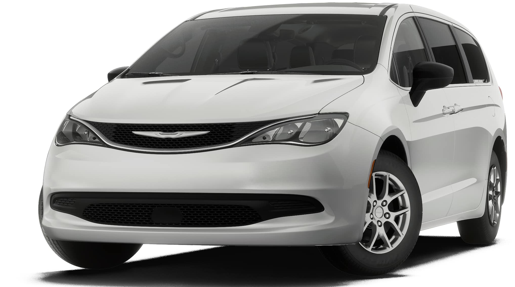 2027 Chrysler Pacifica PACIFICA LX in Bright White Clear-Coat Exterior Paint — front three-quarter view
