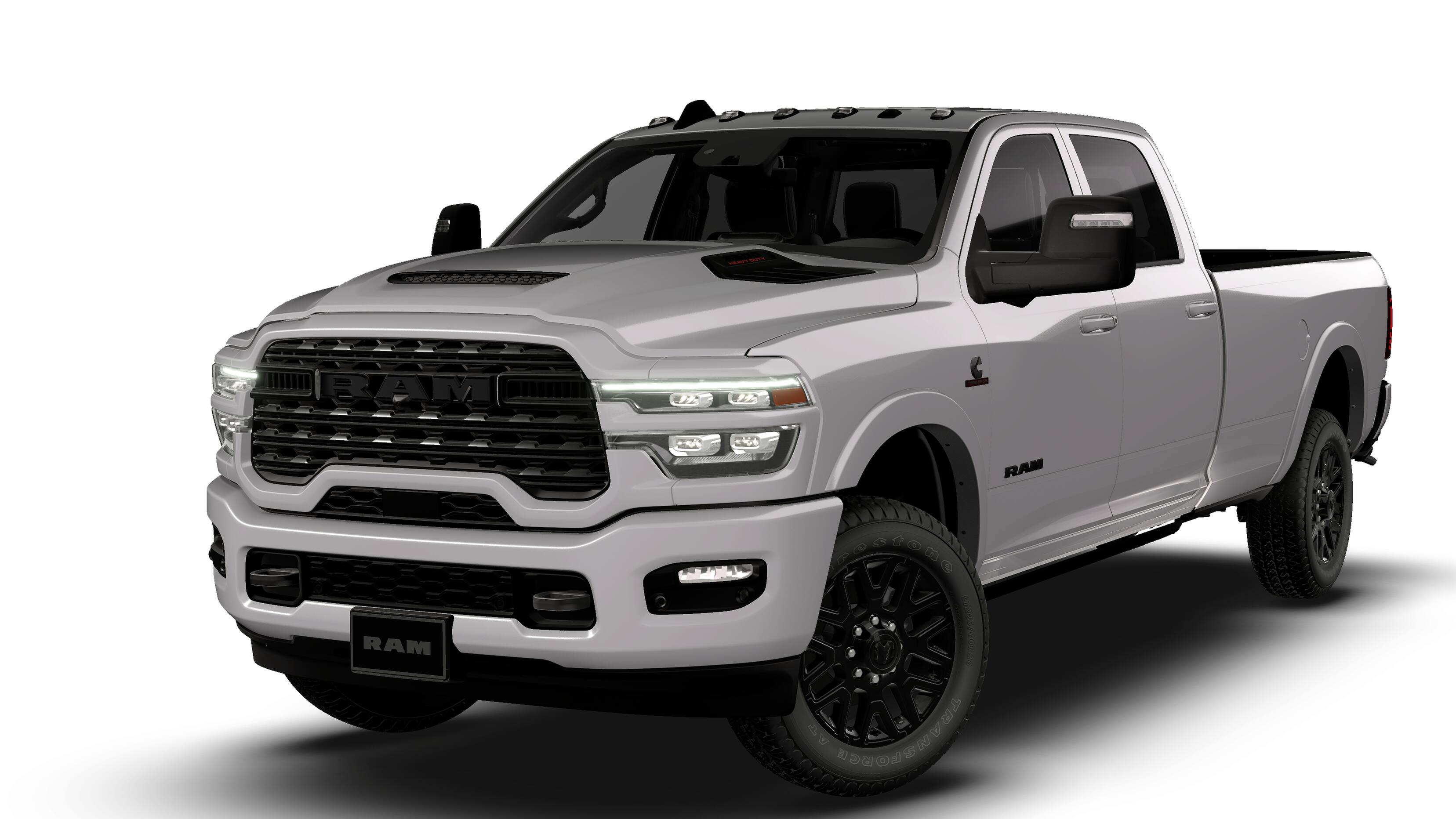 2026 RAM 3500 RAM 3500 LIMITED CREW CAB 4X4 8' BOX in Silver-Zynith Exterior Paint — front three-quarter view