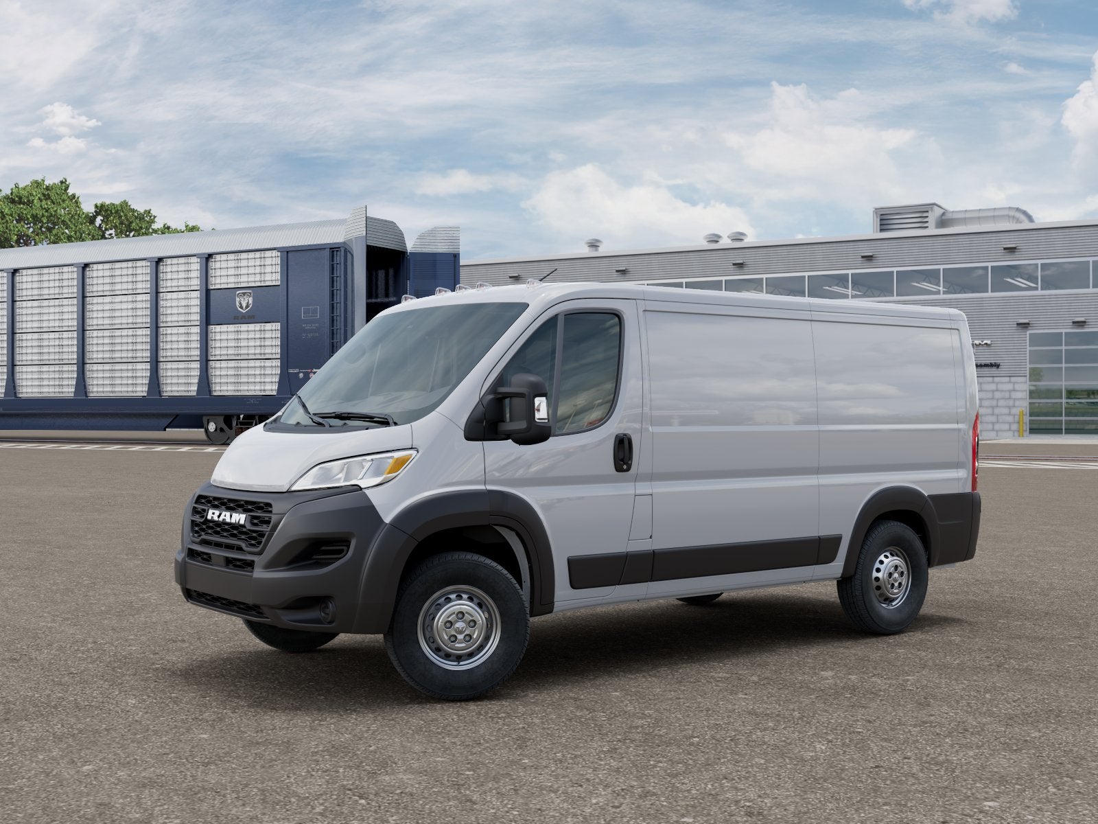 2026 RAM Promaster RAM PROMASTER 1500 TRADESMAN CARGO VAN LOW ROOF 136' WB in Bright White Clear-Coat Exterior Paint — front...