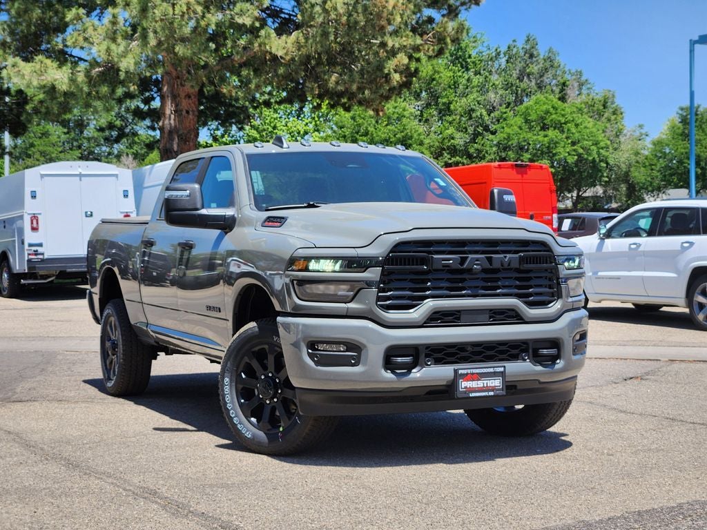 2026 RAM 2500 RAM 2500 BIG HORN CREW CAB 4X4 6'4' BOX in Ceramic Gray Clear-Coat Exterior Paint — front three-quarter view
