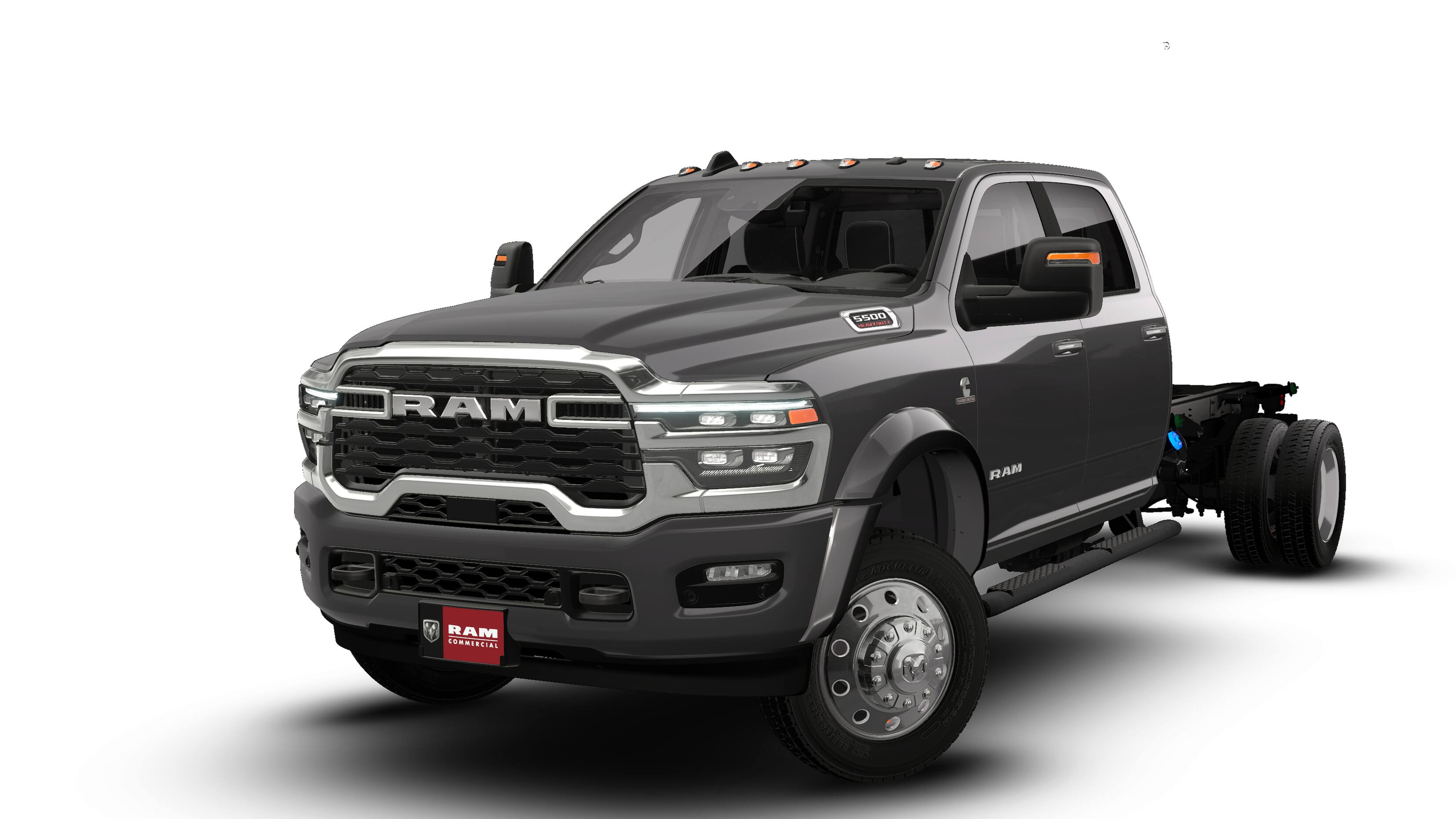 2026 RAM 5500 Chassis Cab RAM 5500 BIG HORN CHASSIS CREW CAB 4X4 84' CA in Granite Crystal Metallic Clear-Coat Exterior Paint — front...