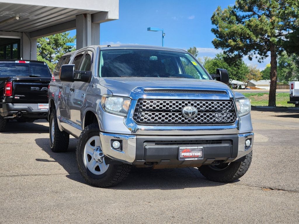 2019 Toyota Tundra SR5 5.7L V8 in Silver Sky Metallic — front three-quarter view