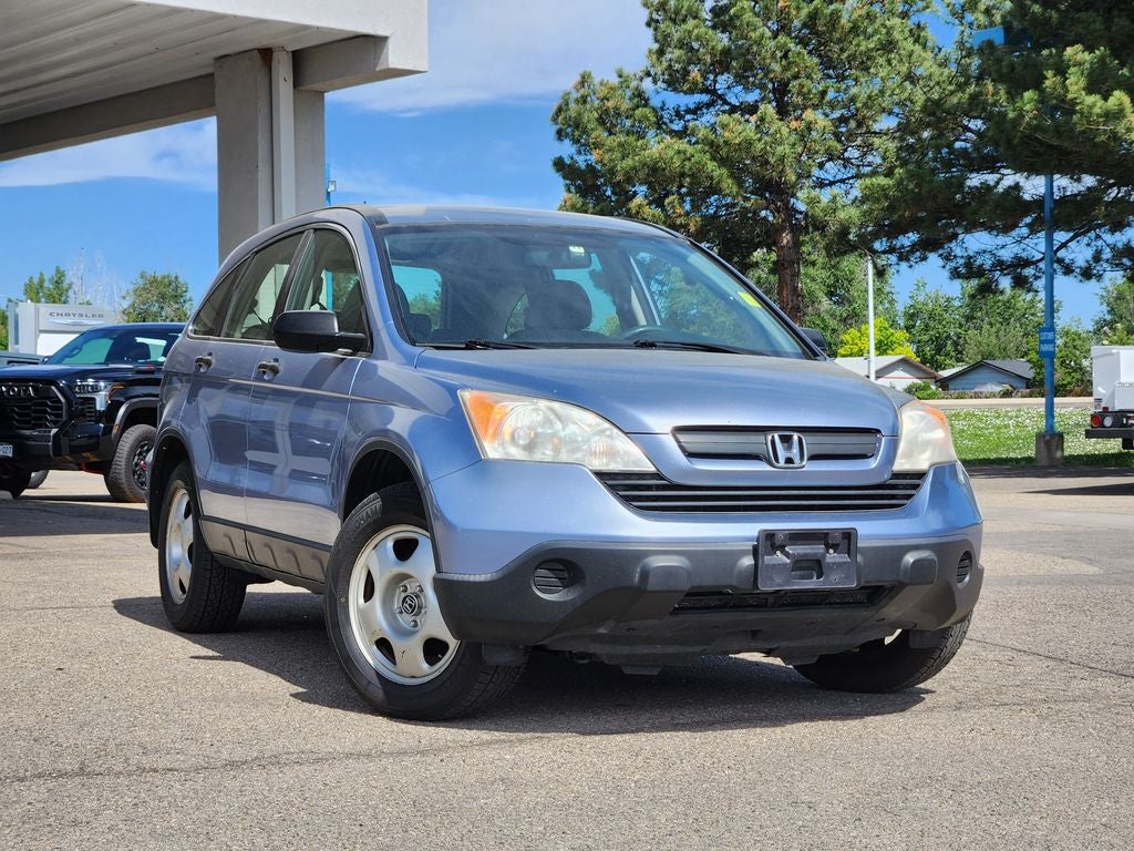 2007 Honda CR-V LX in Blue — front three-quarter view